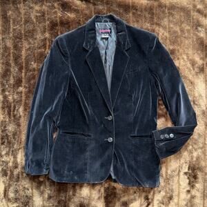 THE Women's Black Velvet Blazer by Collections True Vintage 100% Cotton